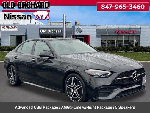 Black 2023 Mercedes-Benz C-Class C 300 4MATIC