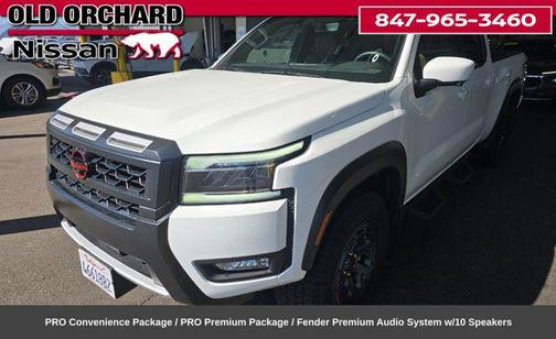 Glacier White 2025 Nissan Frontier PRO-4X