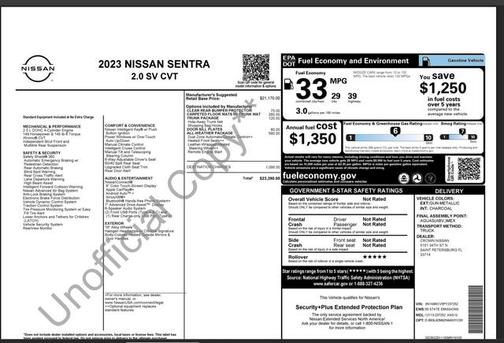2023 Nissan Sentra SV