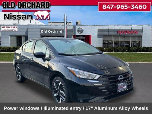 Super Black Metallic 2025 Nissan Versa 1.6 S