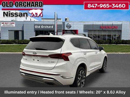 Serenity White Pearl 2023 Hyundai SANTA FE Calligraphy