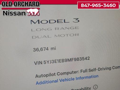 2021 Tesla Model 3 Long Range