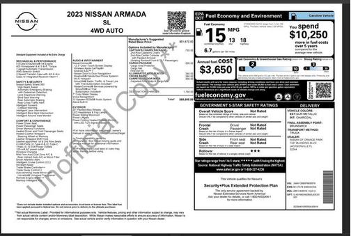 2023 Nissan Armada SL 4WD