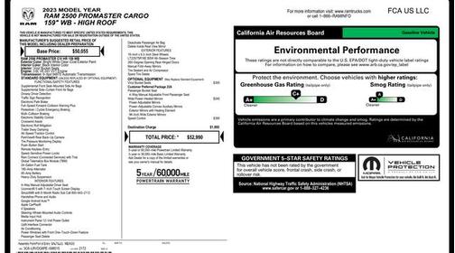 2023 RAM ProMaster 2500 High Roof