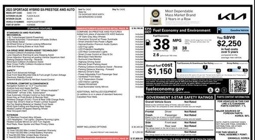 2023 Kia Sportage Hybrid SX-Prestige