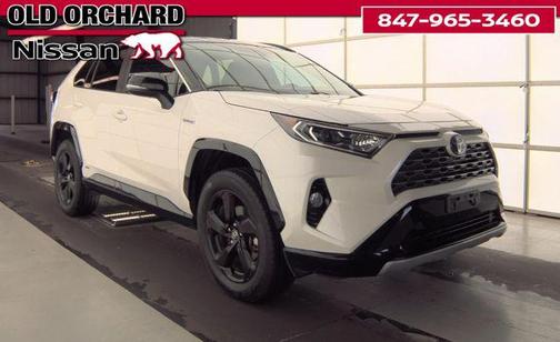 Blizzard Pearl 2020 Toyota RAV4 Hybrid SE