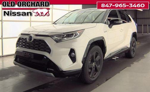 Blizzard Pearl 2020 Toyota RAV4 Hybrid SE