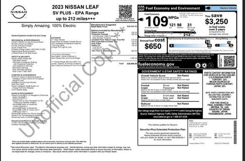 2023 Nissan Leaf SV PLUS 60 kWh