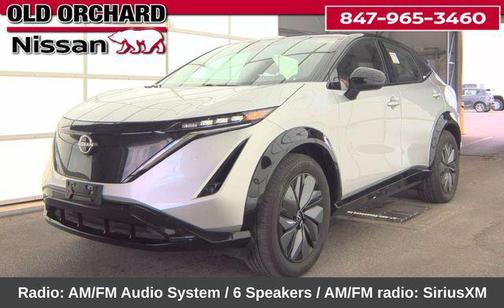 Brilliant Silver Metallic/Black Diamond Pearl 2023 Nissan ARIYA ENGAGE