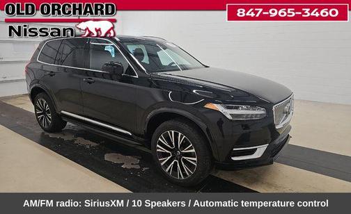 Onyx Black Metallic 2023 Volvo XC90 Recharge Plug-In Hybrid T8 Plus Bright Theme 7-Seater