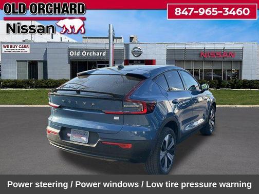 Blue Metallic 2023 Volvo C40 Recharge Pure Electric Twin Plus