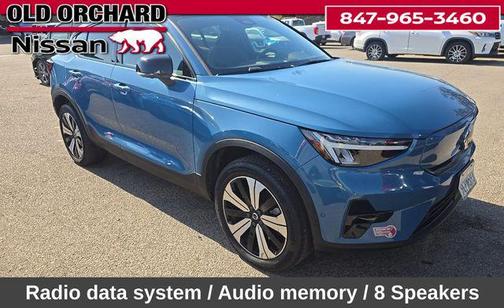 Blue Metallic 2023 Volvo C40 Recharge Pure Electric Twin Plus
