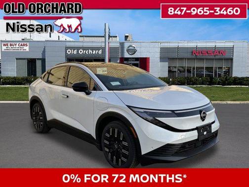 Everest White Pearl Tricoat 2026 Nissan Leaf PLATINUM+