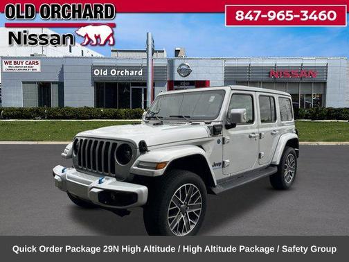 Silver Zynith Clearcoat 2023 Jeep Wrangler 4xe Sahara High Altitude