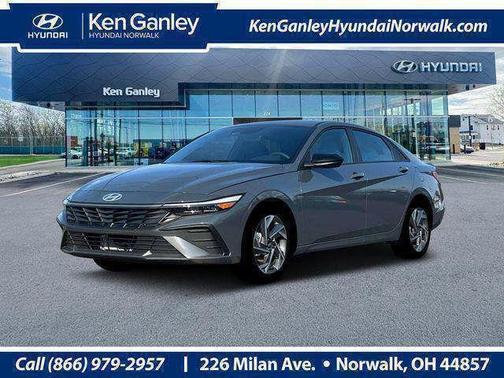 Ecotronic Gray 2025 Hyundai ELANTRA HEV SEL Sport