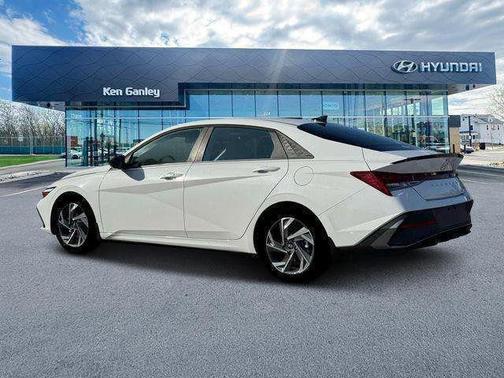 Serenity White 2025 Hyundai ELANTRA HEV SEL Sport