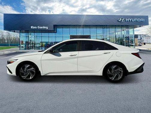 Serenity White 2025 Hyundai ELANTRA HEV SEL Sport