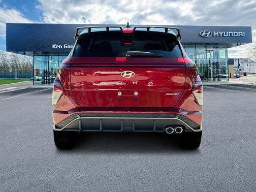 Ultimate Red Metallic w/Black Roof 2025 Hyundai KONA N Line