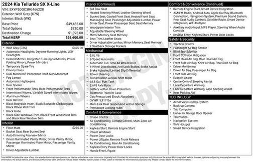 Wolf Gray 2024 Kia Telluride SX X-Line