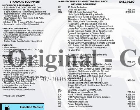 2021 Toyota Tundra SR5