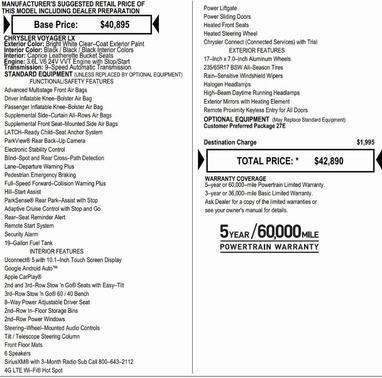 2026 Chrysler Voyager LX
