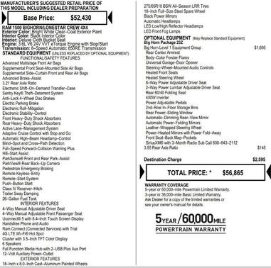 2025 RAM 1500 Big Horn/Lone Star