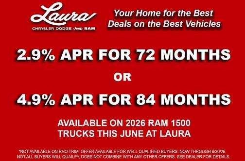 Blue Metallic 2026 RAM 1500 Laramie