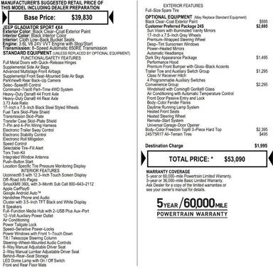 2026 Jeep Gladiator Sport