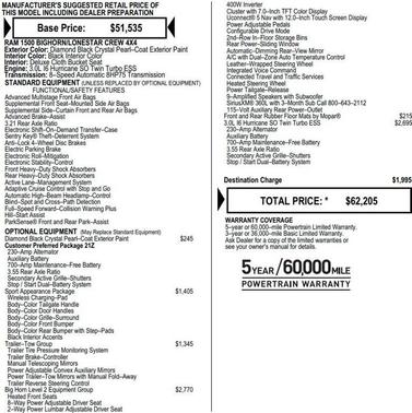 2025 RAM 1500 Big Horn/Lone Star