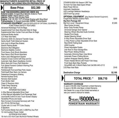 2025 RAM 1500 Big Horn/Lone Star