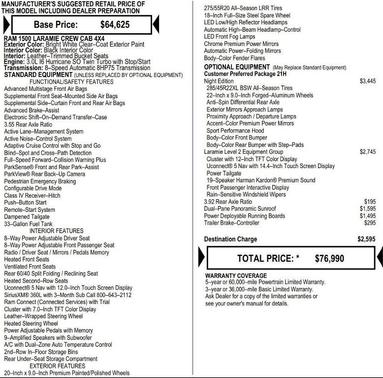 Bright White Clearcoat 2026 RAM 1500 Laramie