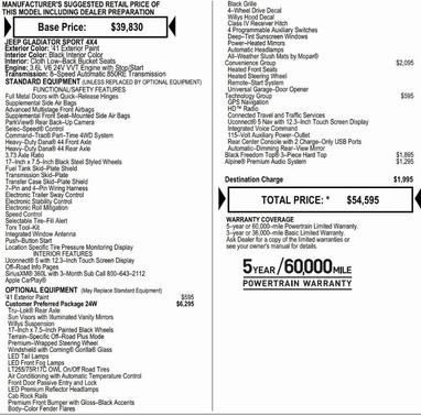 2026 Jeep Gladiator Sport