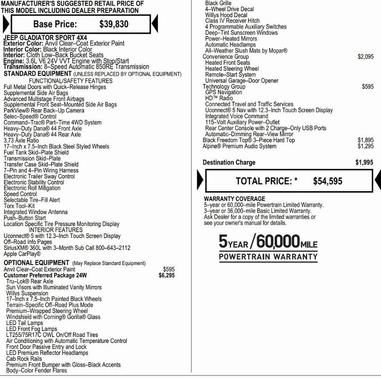 2026 Jeep Gladiator Sport