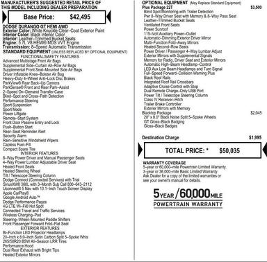 2026 Dodge Durango GT Plus HEMI V8