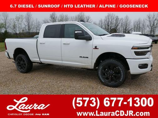 Bright White Clearcoat 2026 RAM 2500 Laramie