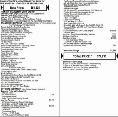 2026 RAM 3500 Tradesman