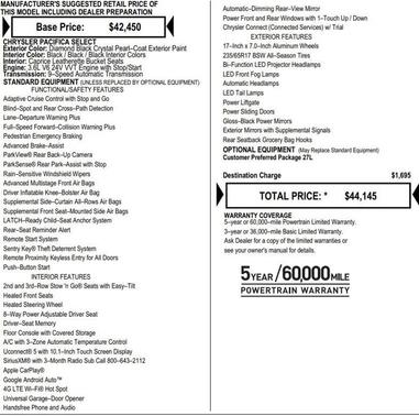 2025 Chrysler Pacifica Select