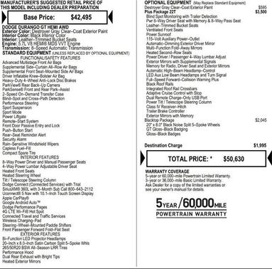 2026 Dodge Durango GT Plus HEMI V8