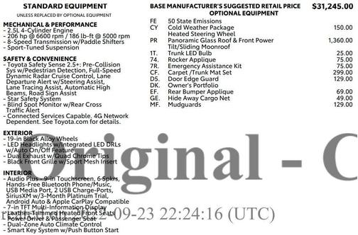 2023 Toyota Camry XSE