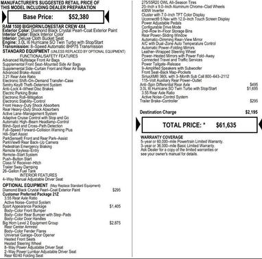 2026 RAM 1500 Big Horn/Lone Star