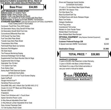 2026 Jeep Wrangler Sport