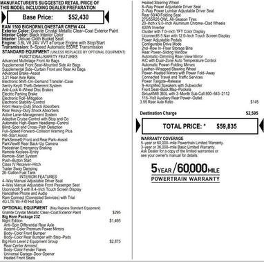 2025 RAM 1500 Big Horn/Lone Star