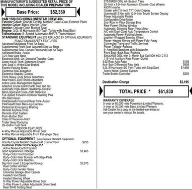 2026 RAM 1500 Big Horn/Lone Star