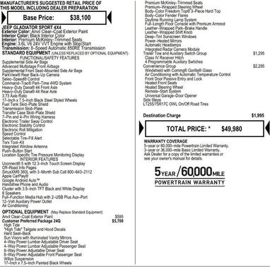 2025 Jeep Gladiator Sport