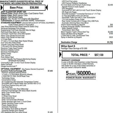 2023 Jeep Gladiator Sport