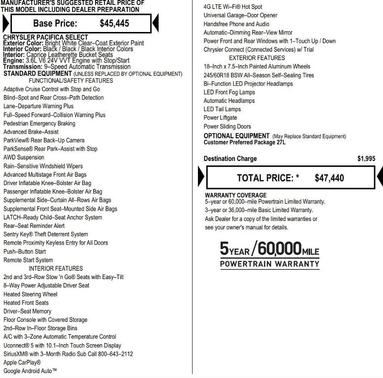 2025 Chrysler Pacifica Select