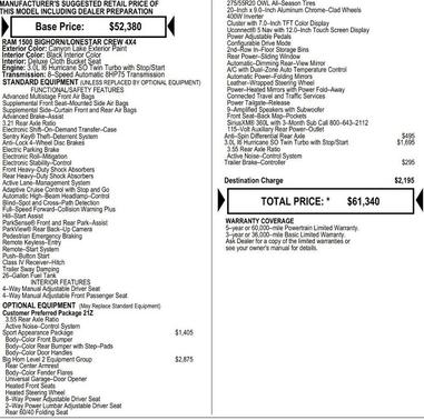 2026 RAM 1500 Big Horn/Lone Star