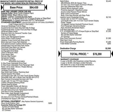 Silver Zynith 2026 RAM 1500 Laramie