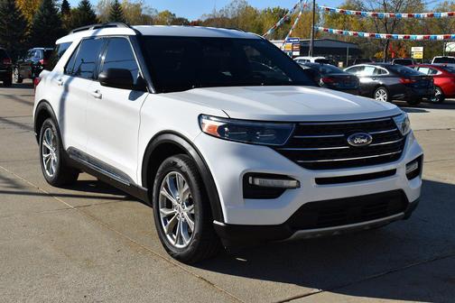 Star White Metallic Tri-Coat 2020 Ford Explorer XLT