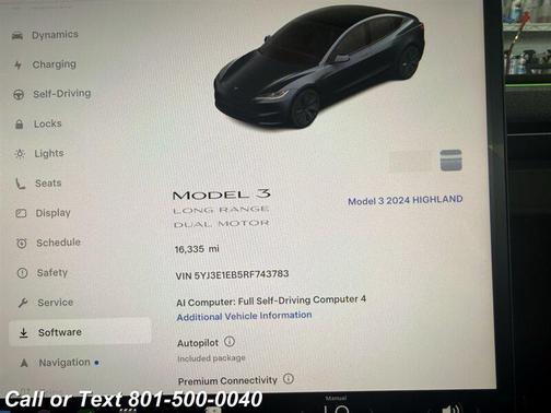 Stealth Grey 2024 Tesla Model 3 Long Range